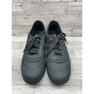 SAS Walk Easy Black Gray Nubuck Walking‎ Shoes Women's Size 9.5 Narrow